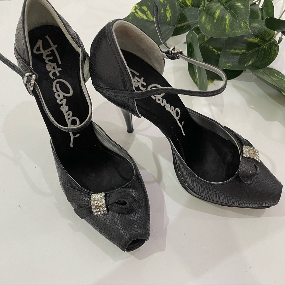 Just cavalli slightly open toes heels size 36